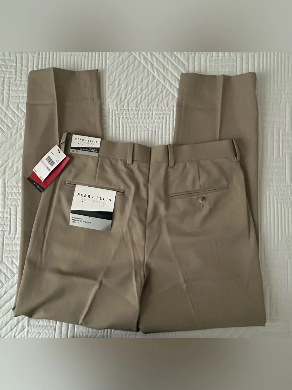 NWT PERRY ELLIS Portfolio Folio-Flex Comfort Waistband Dress Pants 32 x 29